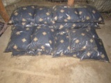 Pillow Lot - Blue, Fleur De Lis Pattern