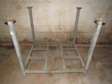 Tier-Rack Load-Nester Blue Metal Stand