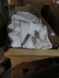 Fabric Lot - White Pillow Losses/Fabrics, Etc. on Wood Pallet