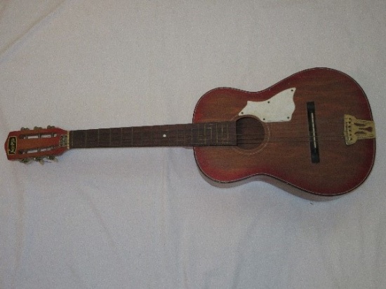 Vintage Norma 3/4 Parlor Guitar Steel Reinforced Neck & 6 Strings