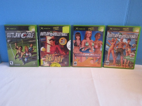 4 Xbox Video Games Outlaw Gold, Outlaw Volleyball, Red Hot, Outlaw Volleyball