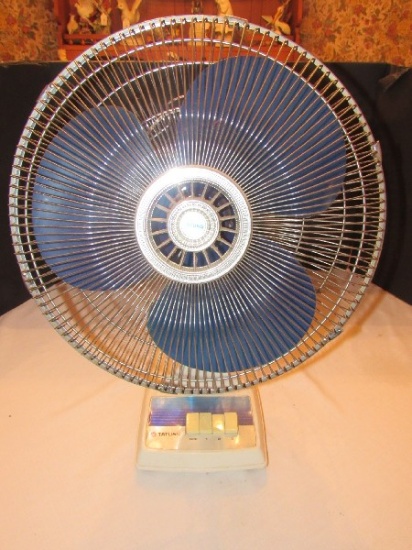 Tatung White Osculating Desk Fan