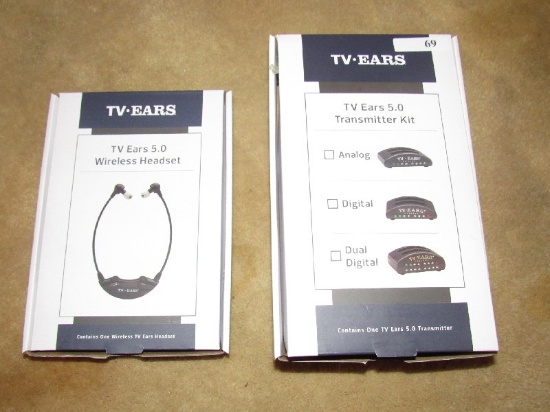 T.V. Ears 5.0 Wireless Headset & Transmitter Kit