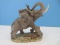 Lefton China Hand Painted Bisque Elephant 5 1/2