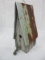 Primitive Folk Art Style Weathered A-Frame Bird House w/ Spigot Perch & Galvanized Roof