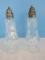 Shannon Collection by Godinger Bohemian Lead Crystal Pair Salt & Pepper 7 3/4