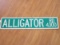 Alligator Rd. 4300 Reflective Street Sign