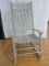 Painted Wooden Slat Back/Seat Porch/Patio Rocker