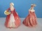 Lot - Semi-Porcelain Florence Ceramics Co. Refined Genteel Southern Belle Woman 6