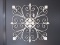 Spanish Style Metal Wall Accent Scrolledwork Design w/ Center Foliate Medallion