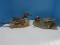 2 Resin Figural Ducks