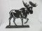 Awesome Artisan Metal Silhouette Cut Out Moose Sculpture