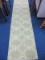 Pottery Barn Wool Mark 100% Pure New Wool Pile Scroll Tile Pattern Rug Runner
