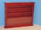 Cherry Finish Golf Ball Display Case 5 Rows 8 Per Shelf w/ Glass Panel Door & Latch