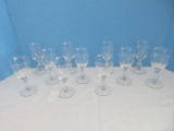 Set - 11 Crystal Twisted Stem Cordials