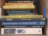 Lot - Misc. Books Mars National Geographic Society, World History, Timetables of History