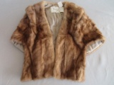 Harper's Furs Bridgeport New York Mink Fur Stole Shawl Wrap