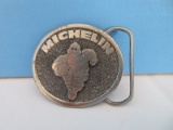 Great American Buckle Co. Michelin Man Bibendum Embossed Design Ova Belt Buckle