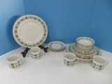 24 Pieces - Royal Doulton Fine China Tapestry Pattern Dinnerware