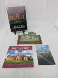 Lot - Replica Biltmore Estate House on Wooden Base, Guide Book & Booklet