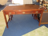 American of Martinsville Mahogany Chippendale Style Computer Desk