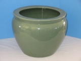 Celadon Jardinière Planter Craquelure Finish