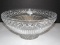 Large Fifth Ave Crystal LTD Punch Bowl w/ Prescut/Ribbed Motif