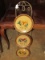 3 Matching Accent-A-Are Butterfly Décor Plates on Scroll Brass Wall Mount