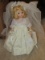 Madame Alexander Doll Bride White Dress on Stand