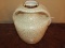 Ceramic Yapacunchi Crazing Design/Gilted Rim Twin Handled Vase