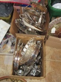 Silverplate Lot - Large Platters, Casserole Dish, Butter Plate, Teapot, Etc.
