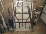 Folding Metal Clothes Rack on Casters
