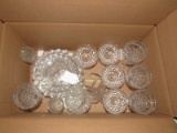 Misc. Glass Lot - Water Goblets, Bowls, Glass Plates, Etc.