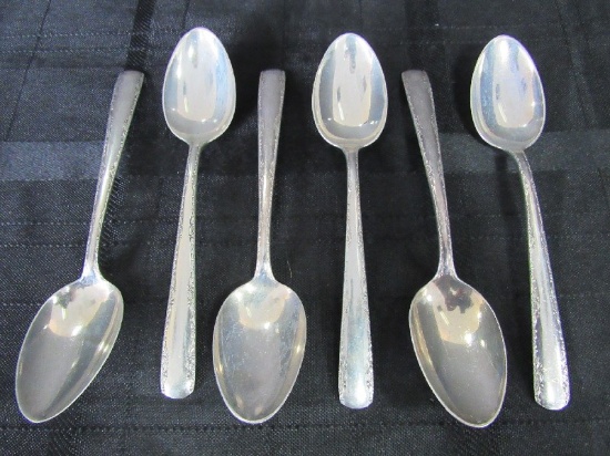 6 Gorham Sterling Camellia Pattern Tea Spoons