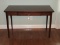 Stately Cherry Finish Writing Desk w/ Drawer on Tapered Legs