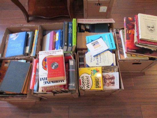 Lot - Misc. Books Russian & English Novels, Greenhouse, Office, Etc.