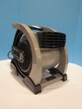 Lasko Blower Fan High Velocity Pro-Performance Pivoting Utility Fan & Two 120 Volt Outlets