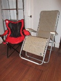 Lot - Coleman Co. Logo Red Folding Camping Chair w/ Tote