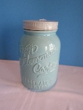 Novelty World Market Ceramic Mason Fresh Home Made Cookies Jar