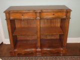 Entertainment Media Console Cabinet Classic Design w/ Double Drawers