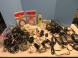 Lot - Misc. Electronic Cables, Jacks Adapters, Patch Cable, Net Working Cables