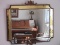 Striking Early French Provincial Ornately Embellished Beveled Center Wall Mount Mirror