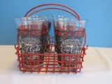 Collectible Set - 4 Enjoy Coca-Cola Flared Rim 5 1/2