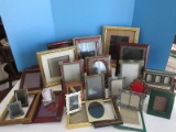 Lot - 20 Plus Various Picture Frames & Sizes Floral, Bejeweled, Antiqued Patina, Etc.