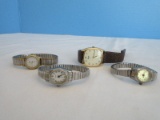 Ladies Wrist Watch Lot - Pulsar Quartz, 2 Quartz Stainless & Timex WR30M Watches