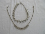 Lot - Rhinestone/Faux Pearl Necklaces