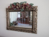 Opulent Baroque Style heavily Embellished Framed Wall Mirror Scroll Acanthus leaves