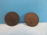 Two 1894 Indian Head Wheat Penny Coins