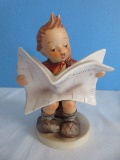 Vintage Goebel Hummel Latest News Boy Reading Paper 5