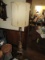Amazing Tall Floor Lamp Curved Acanthus/Berry Gilded Column to Grooved/Acanthus Base